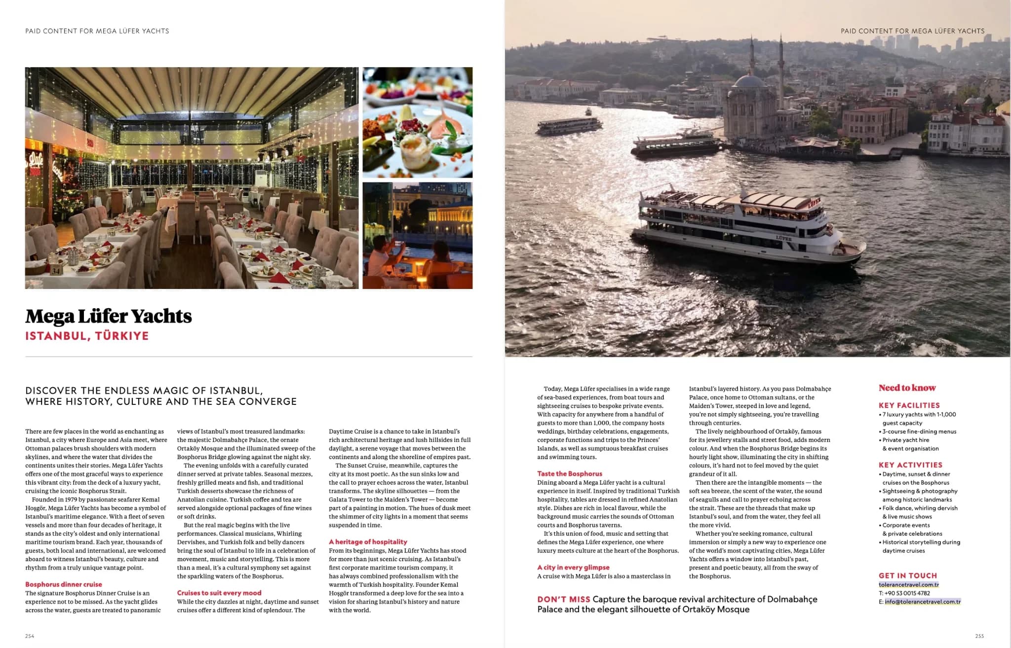 Mega Lüfer Yachts Featured in National Geographic Traveller Collection